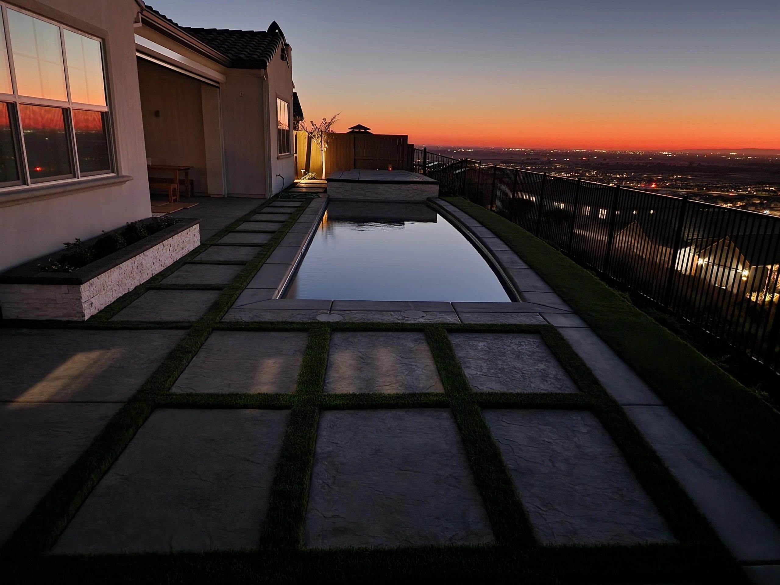 Reliable Landscaping evening project photo
